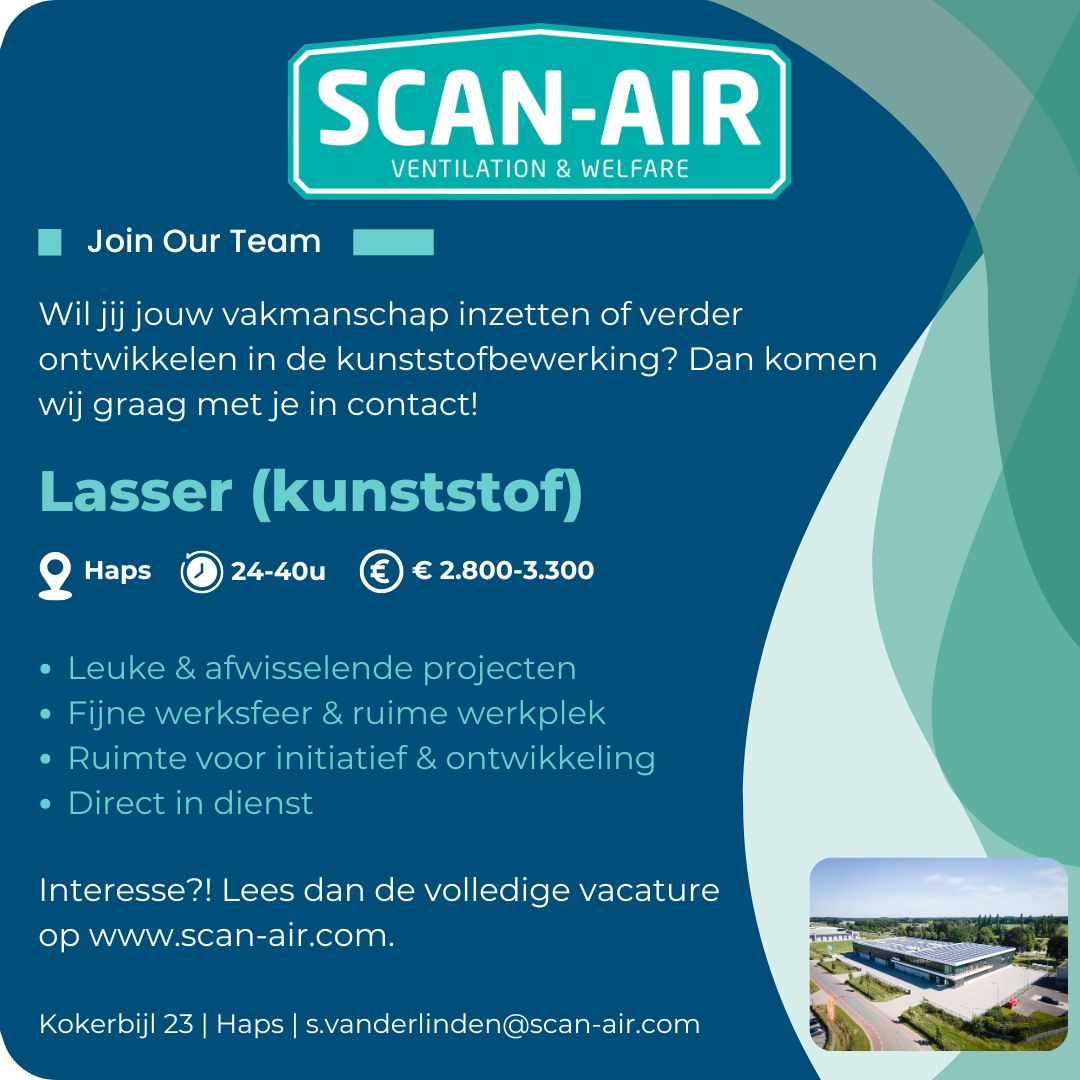 2025 Vacature kunststoflasser