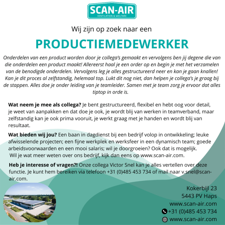 2025.04.28 Vacature Productiemedewerker