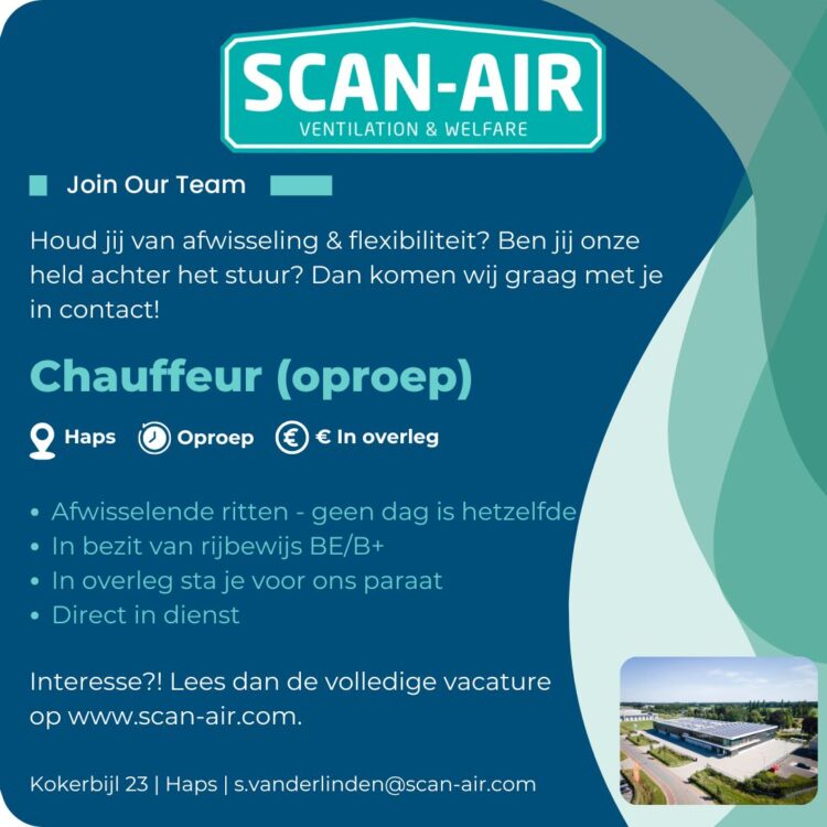 Vacature promoot chauffeur